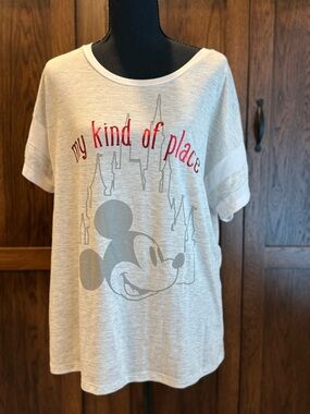 Disney “My Kind if Place” T-shirt with Silver Mickey Graphic
